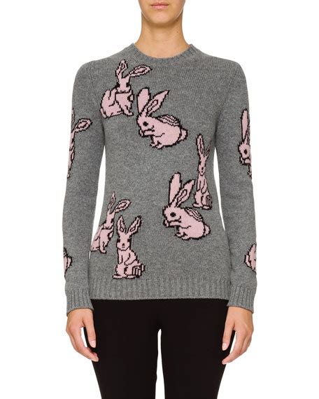 prada sweater bunny|Prada cardigan sweater.